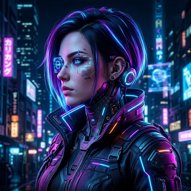 Cyberpunk Lady