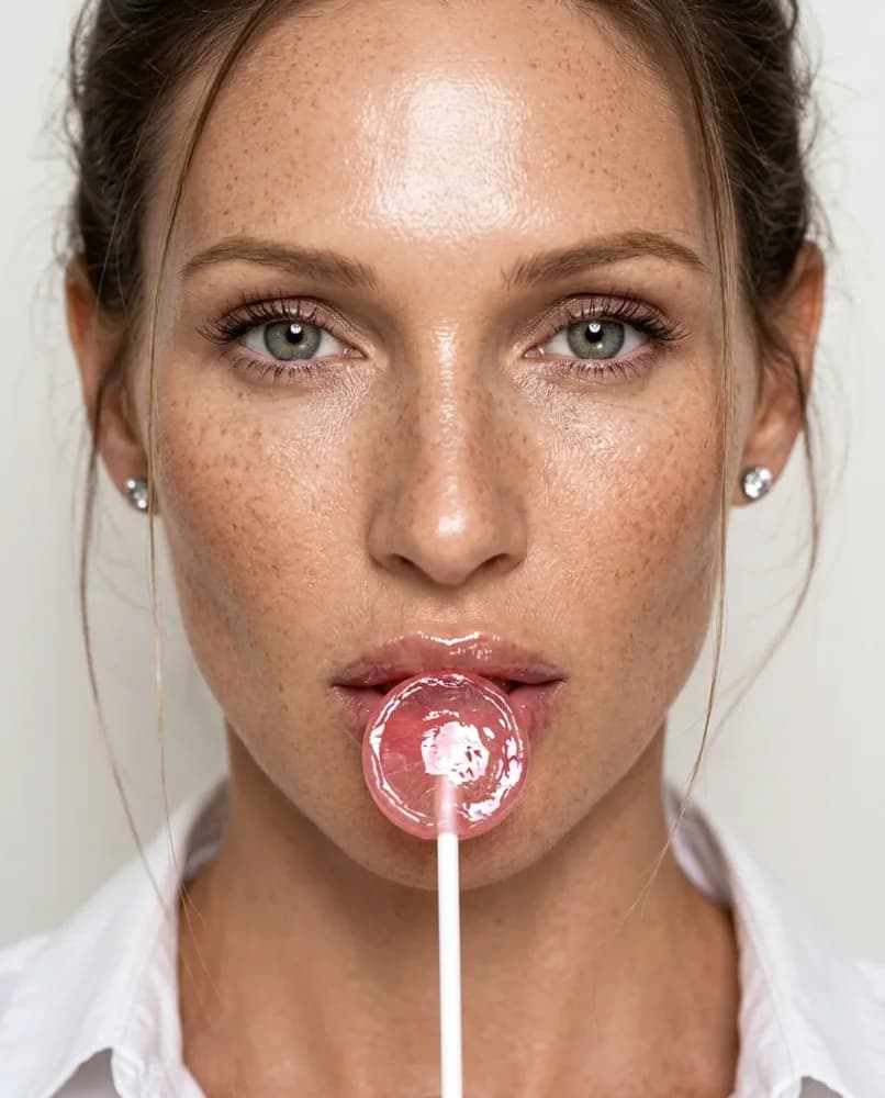 Lollipop Beauty Portrait
