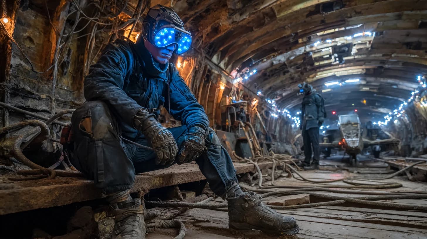 Weltraum-Piraten-Schlupfwinkel in einem Wrack