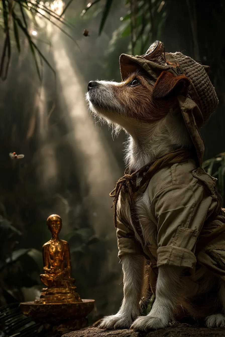 Indiana Pfote im Dschungel-Tempel