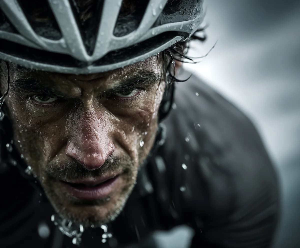 Cyclist Mountain Strain