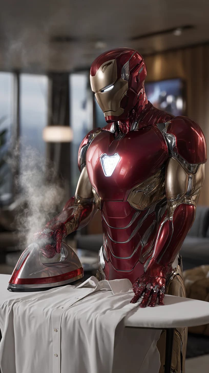 Iron Man Ironing