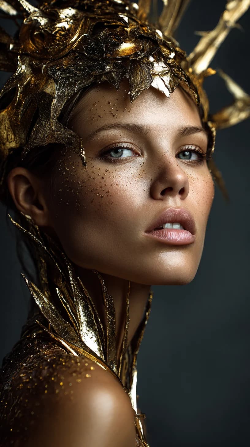 Golden Ethereal Portrait
