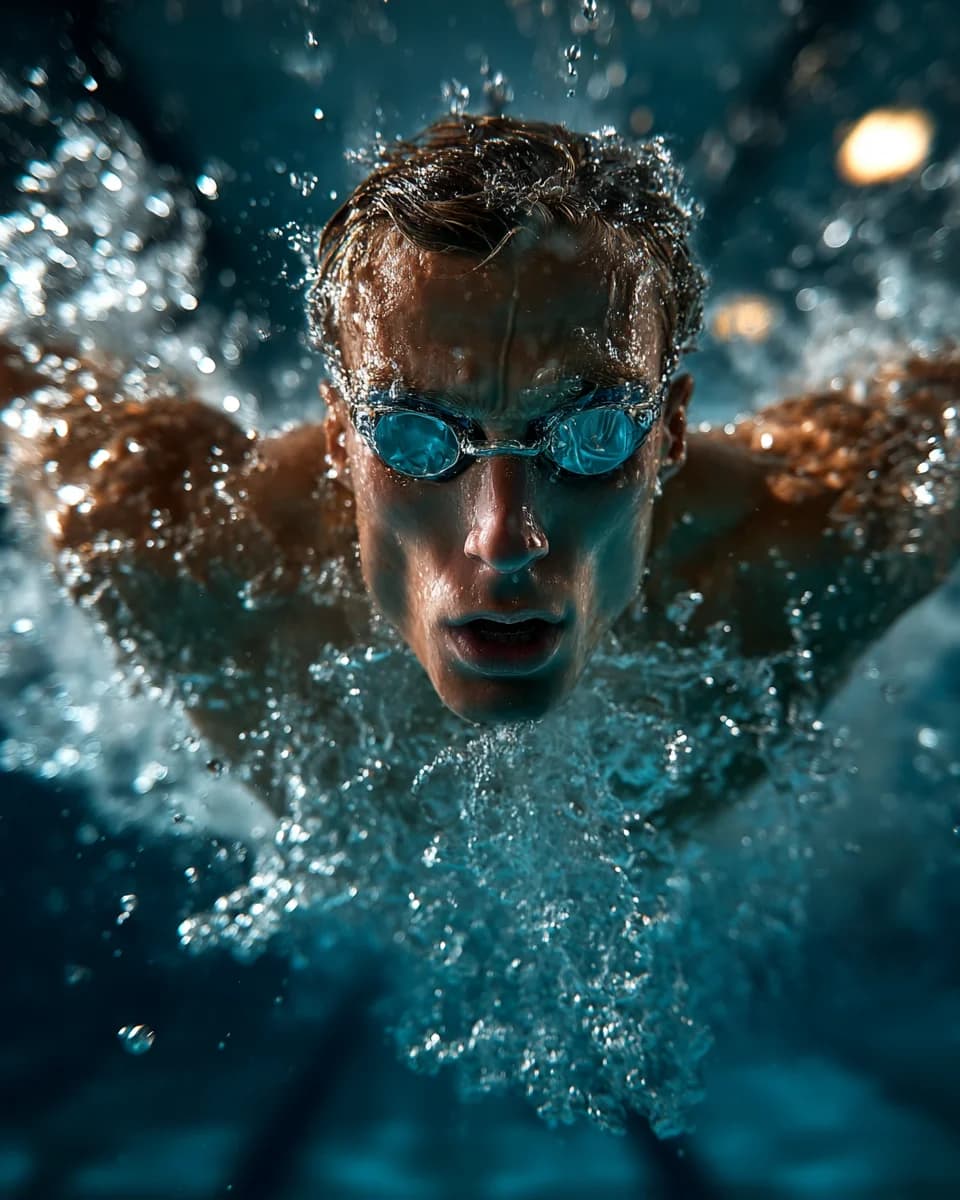 Swimming Butterfly Stroke