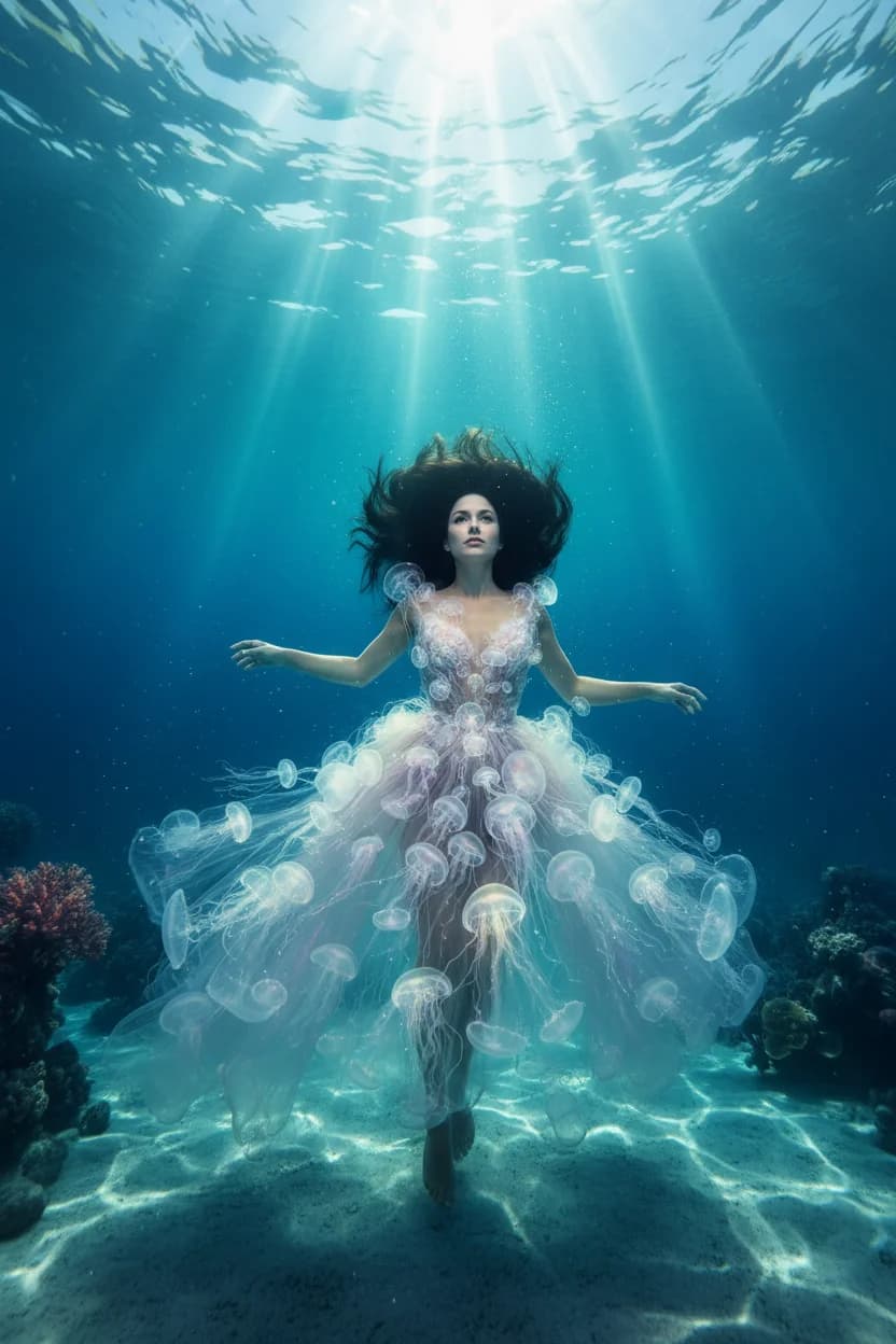 Wenn das Meer dich trägt – Unterwasser-Fashion