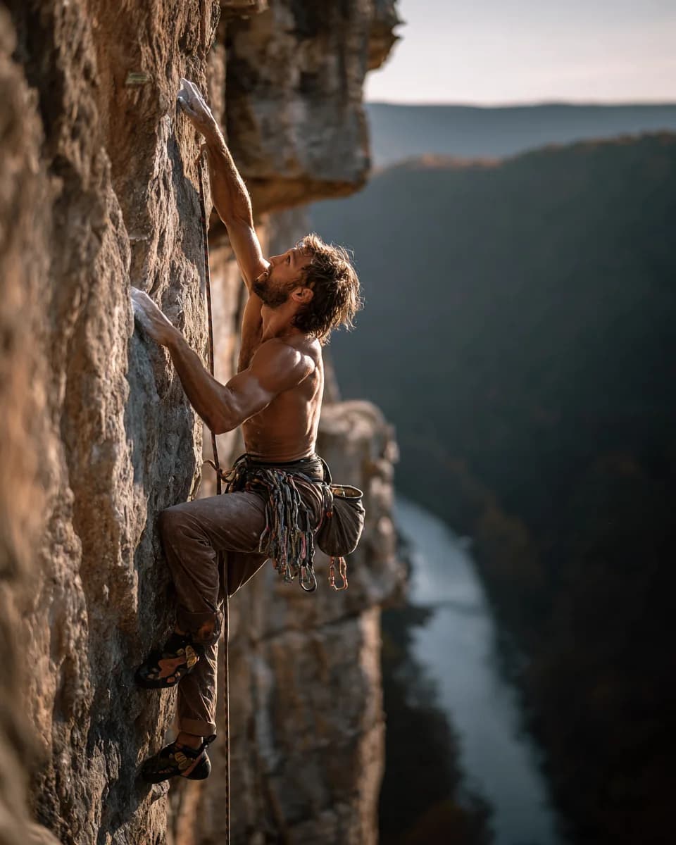 Climbing Lead Route