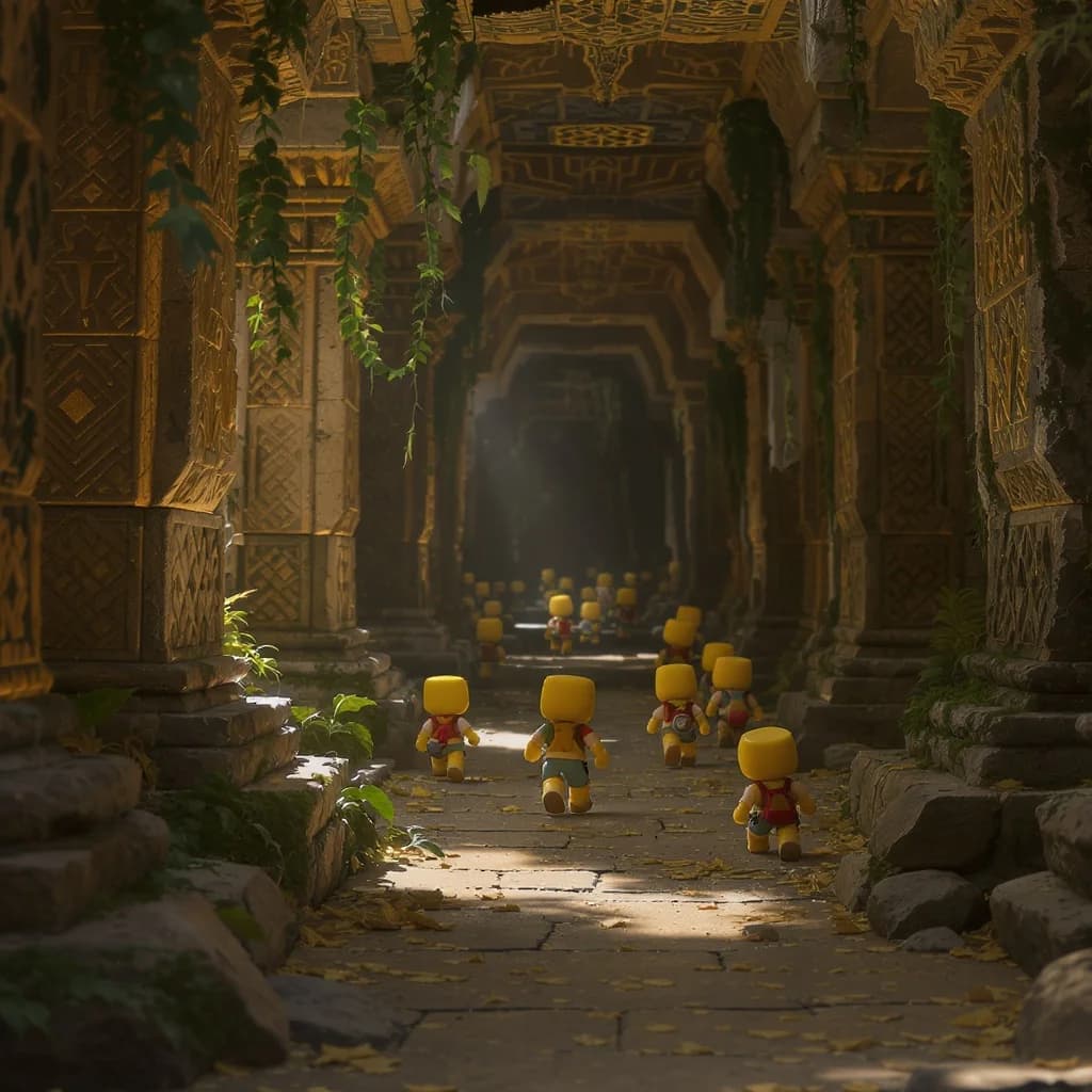 Lego-Abenteurer erforschen Inka-Ruinen