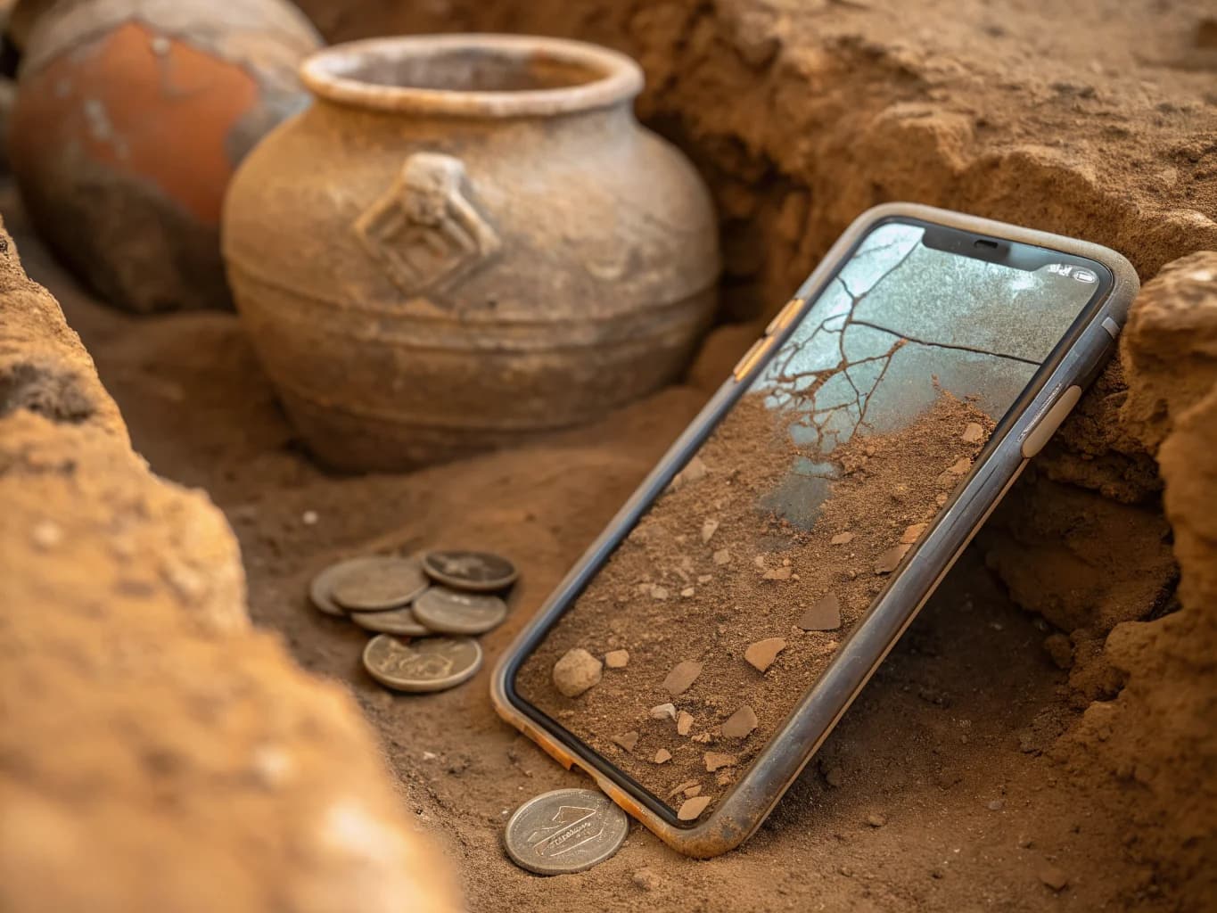 Smartphone als archäologischer Fund