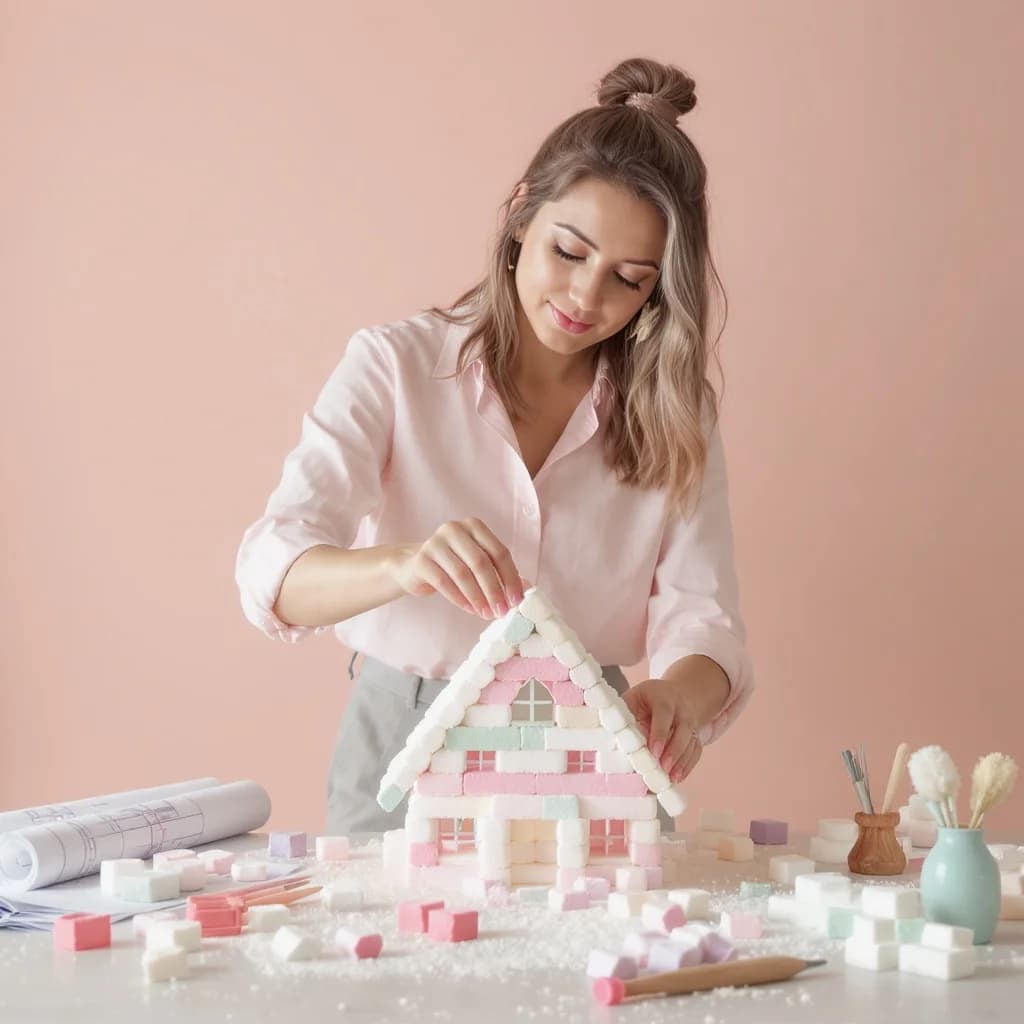 Architektin baut Marshmallow-Traumhaus