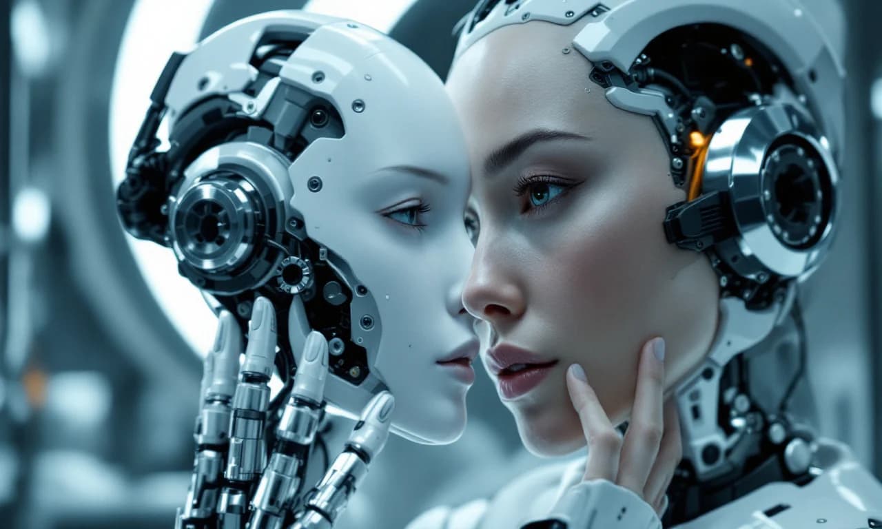 Androidin enthüllt mechanisches Gesicht