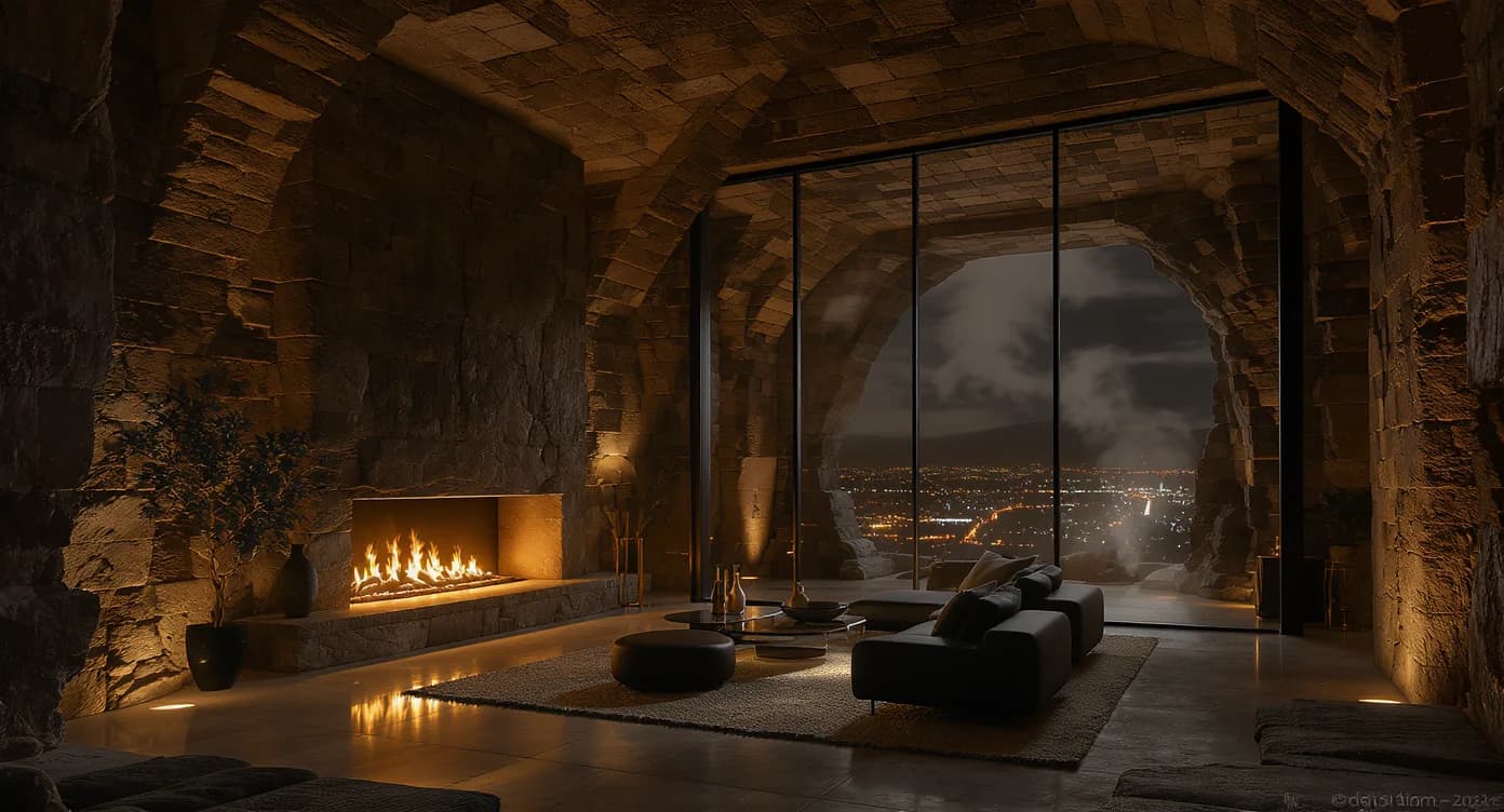 Luxus-Penthouse in mittelalterlicher Burgruine