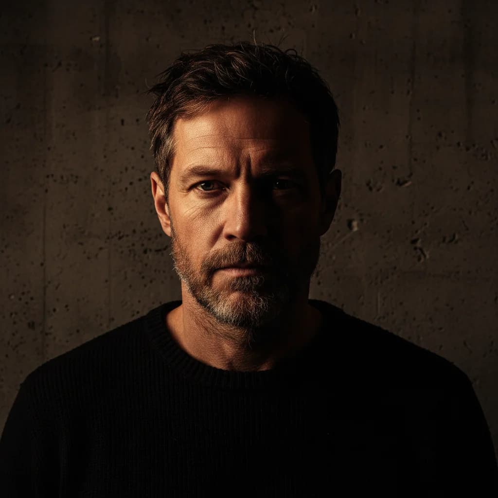 Markantes Männerportrait im Chiaroscuro-Stil