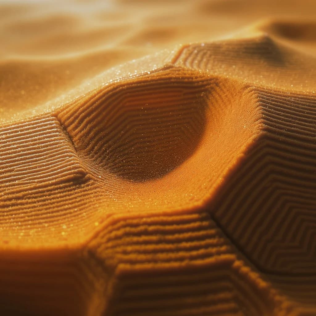 Schildkrötenpanzer als Miniaturwüste