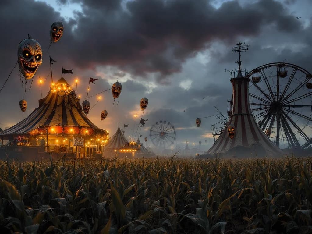 Albtraum-Zirkus im Kornfeld