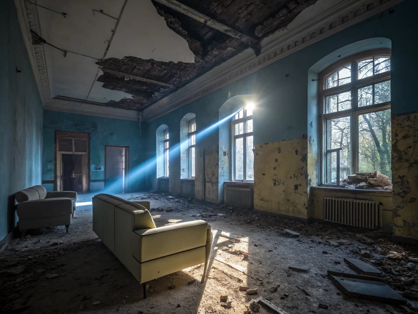 Zeitparadox im verlassenen Apartment