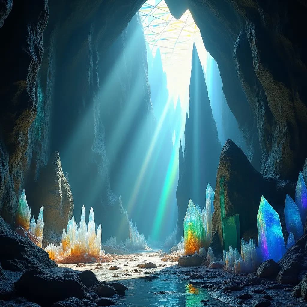 Kristallgebirge im Edelsteinherz