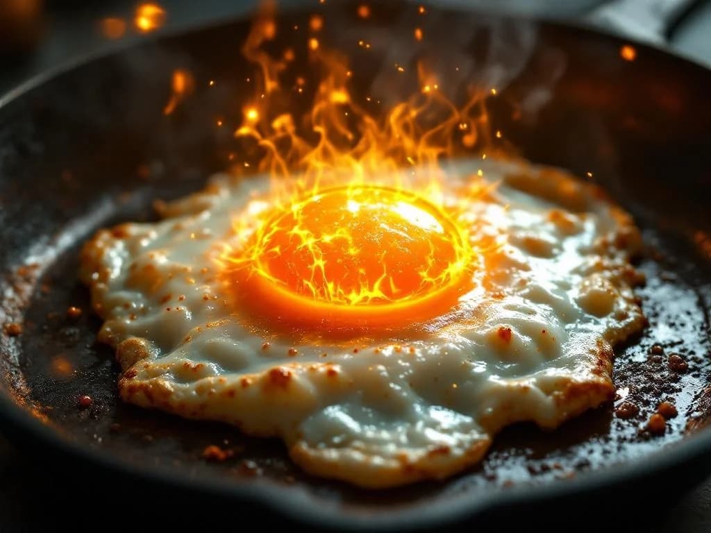 Kosmisches Spiegelei mit Sonnen-Dotter