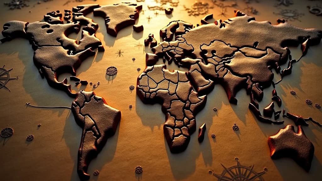 Baumrinde als antike Landkarte