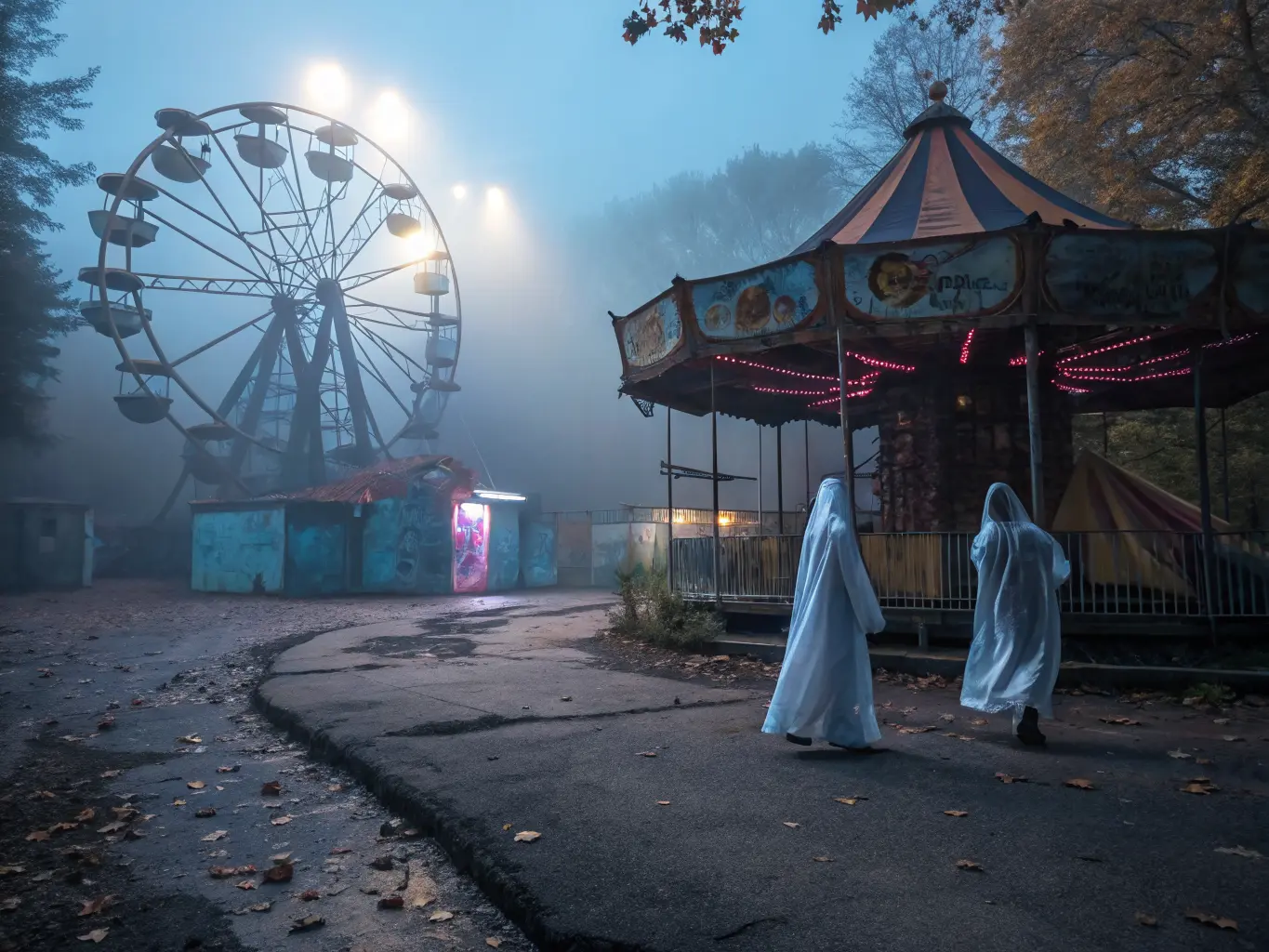 Geisterjahrmarkt im Mondlicht