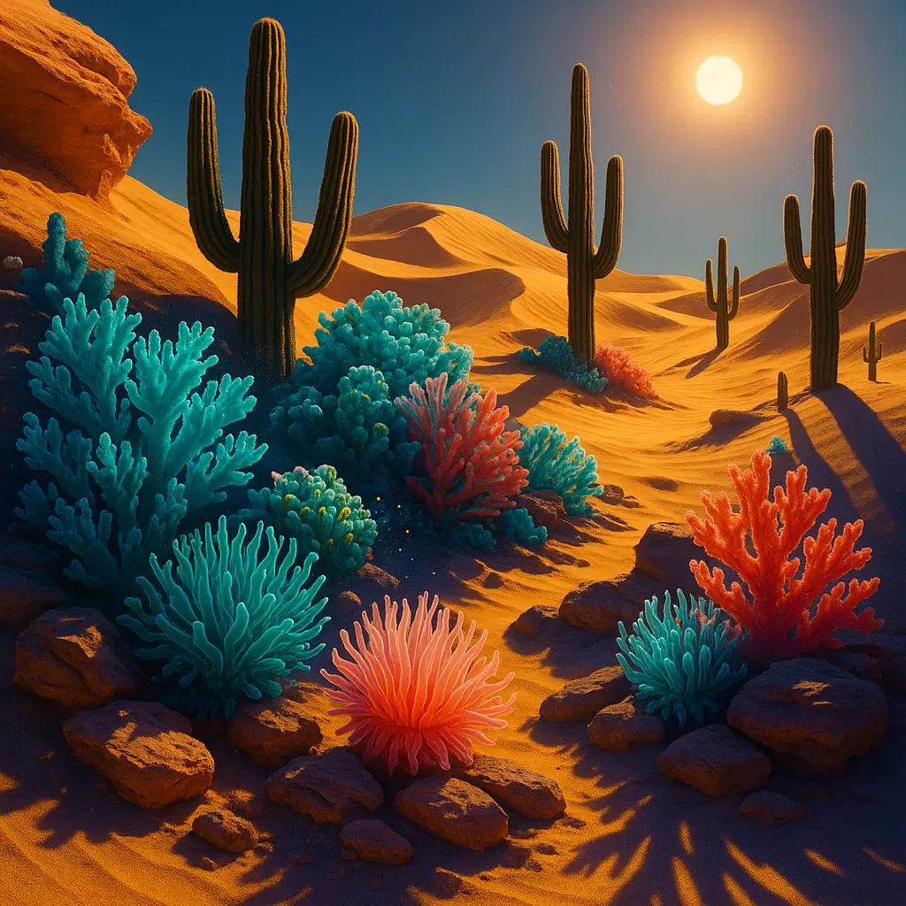 Korallenriff in der Sandwüste