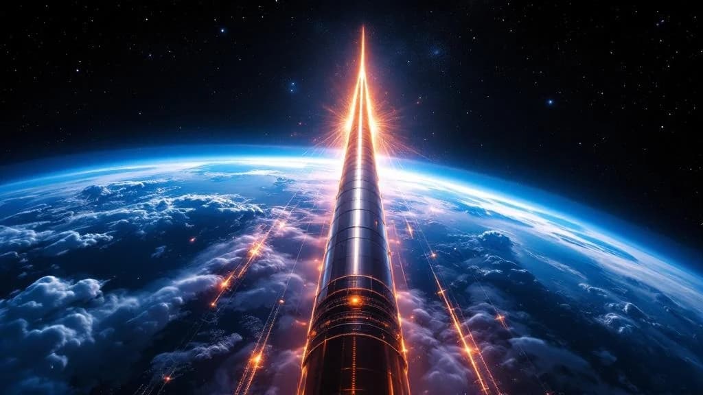 Weltraum-Lift durchbricht die Atmosphäre