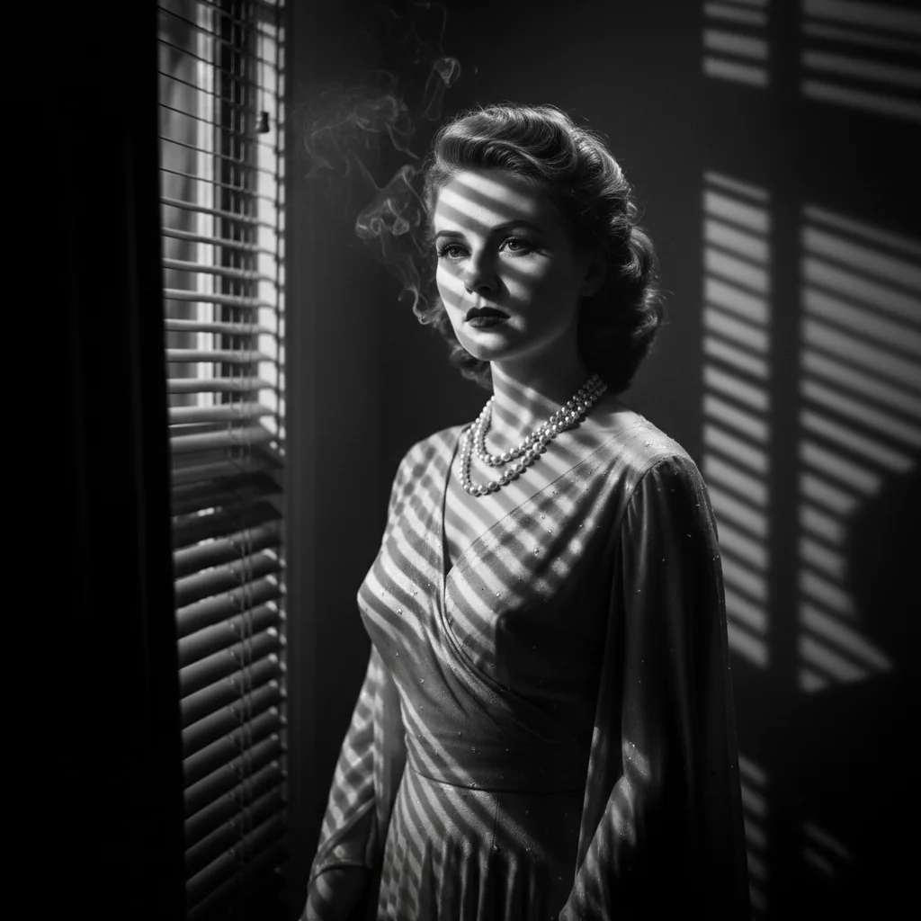Femme Fatale im Noir-Schatten