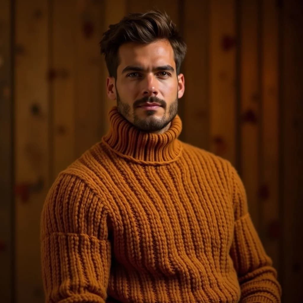 Herbstlicher Strick-Look im Studio