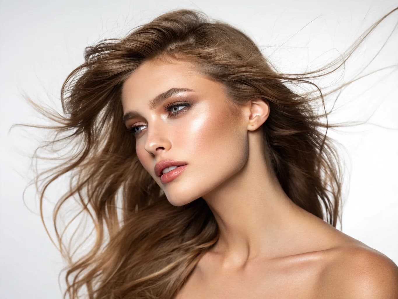 Elegantes Beauty-Portrait im Studio