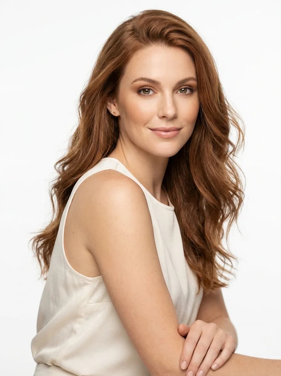 Eleganter Beauty-Shot im High-Key Studio