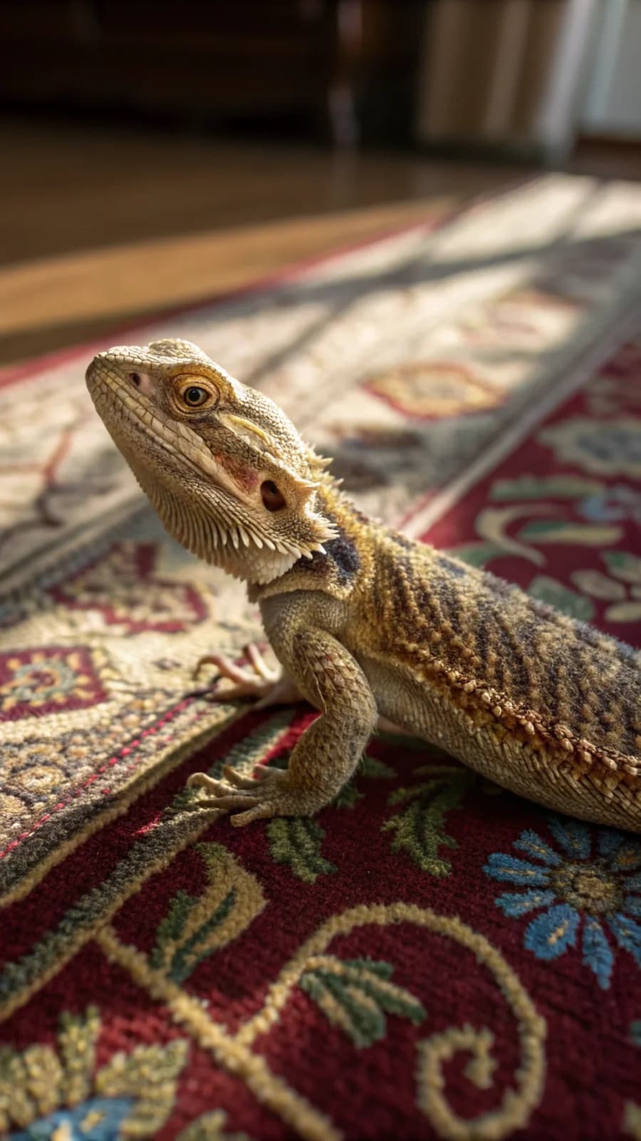 Orientalischer Teppich-Eidechsenhaut