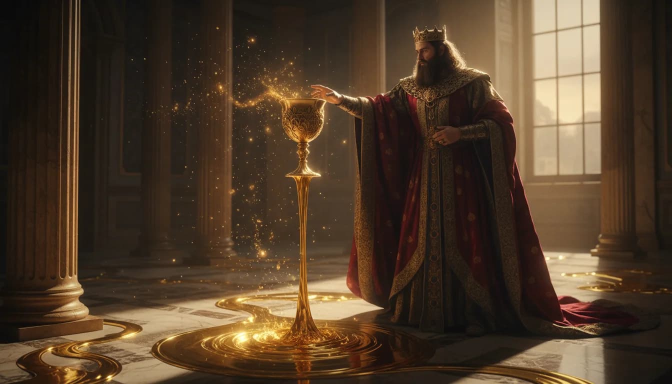 König Midas Goldene Berührung