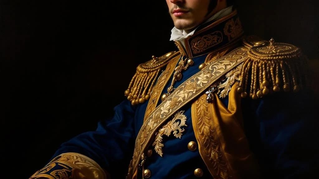 Barocke Husaren-Porträt Eleganz