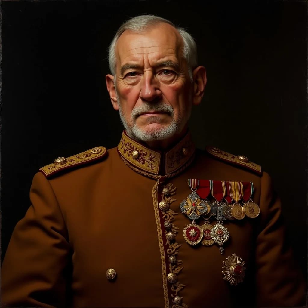 Ehrenvoller Veteran in Gala-Uniform