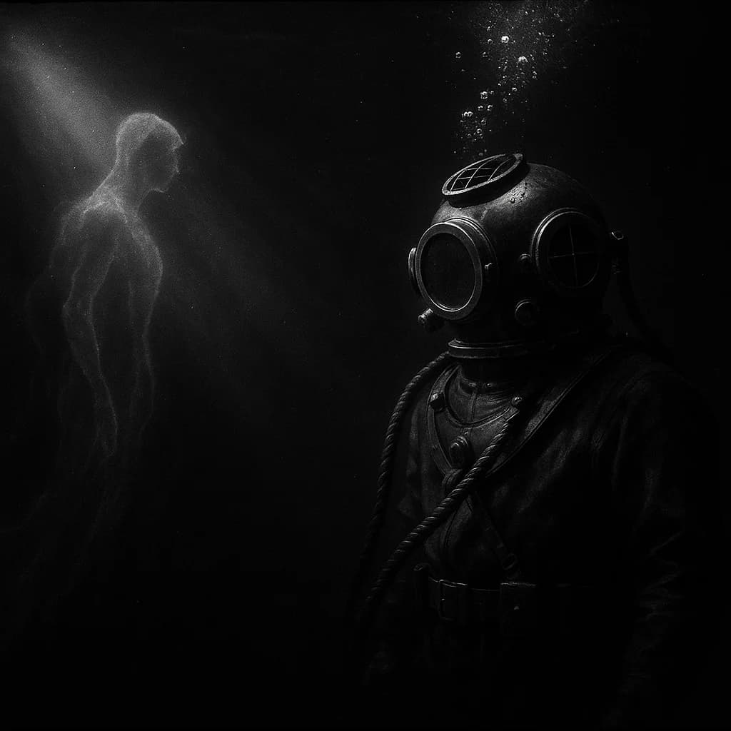 Geisterhafte Unterwasser-Begegnung im Film Noir Stil