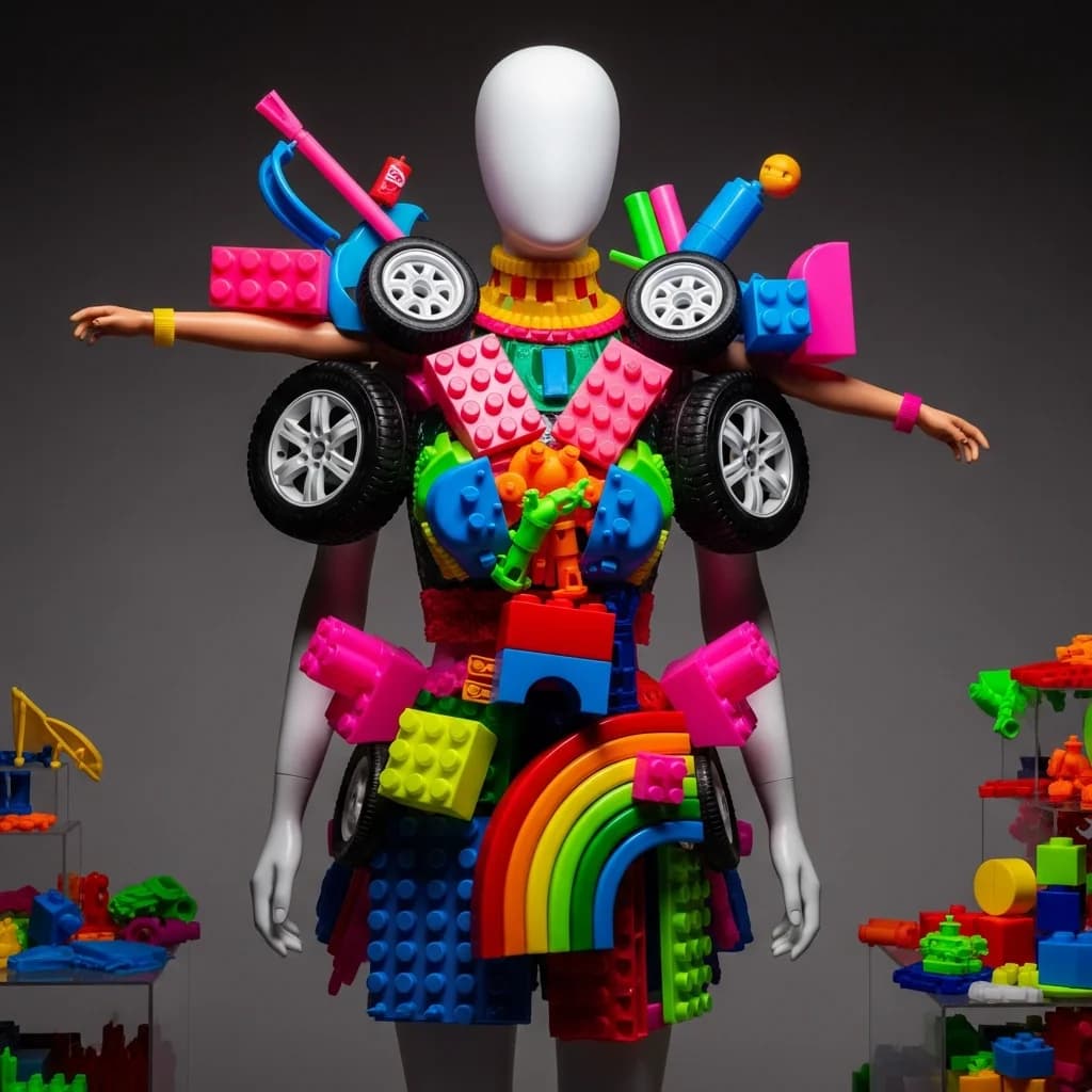 Surreales Upcycling-Mode-Shooting