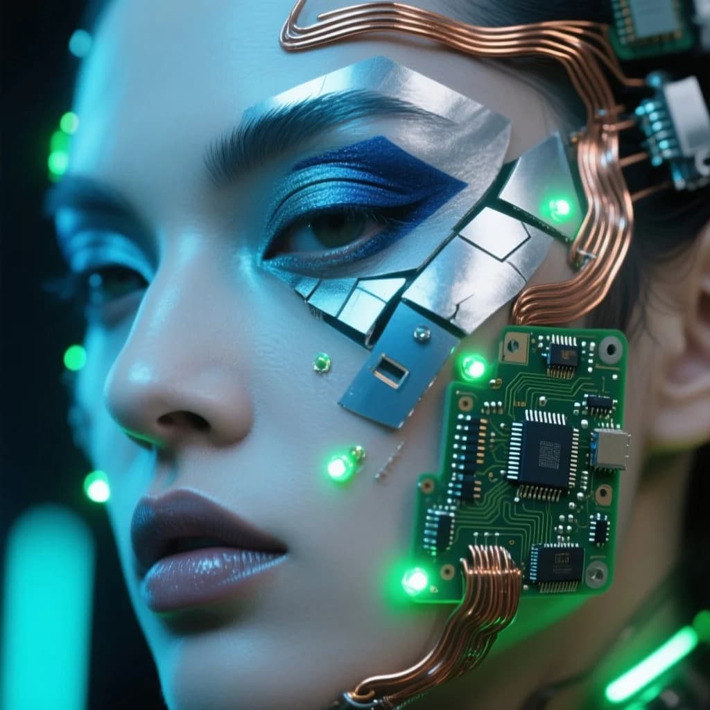 Cyber-Makeup aus Elektroschrott