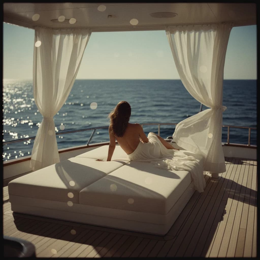 Luxuriöse Entspannung auf der Yacht