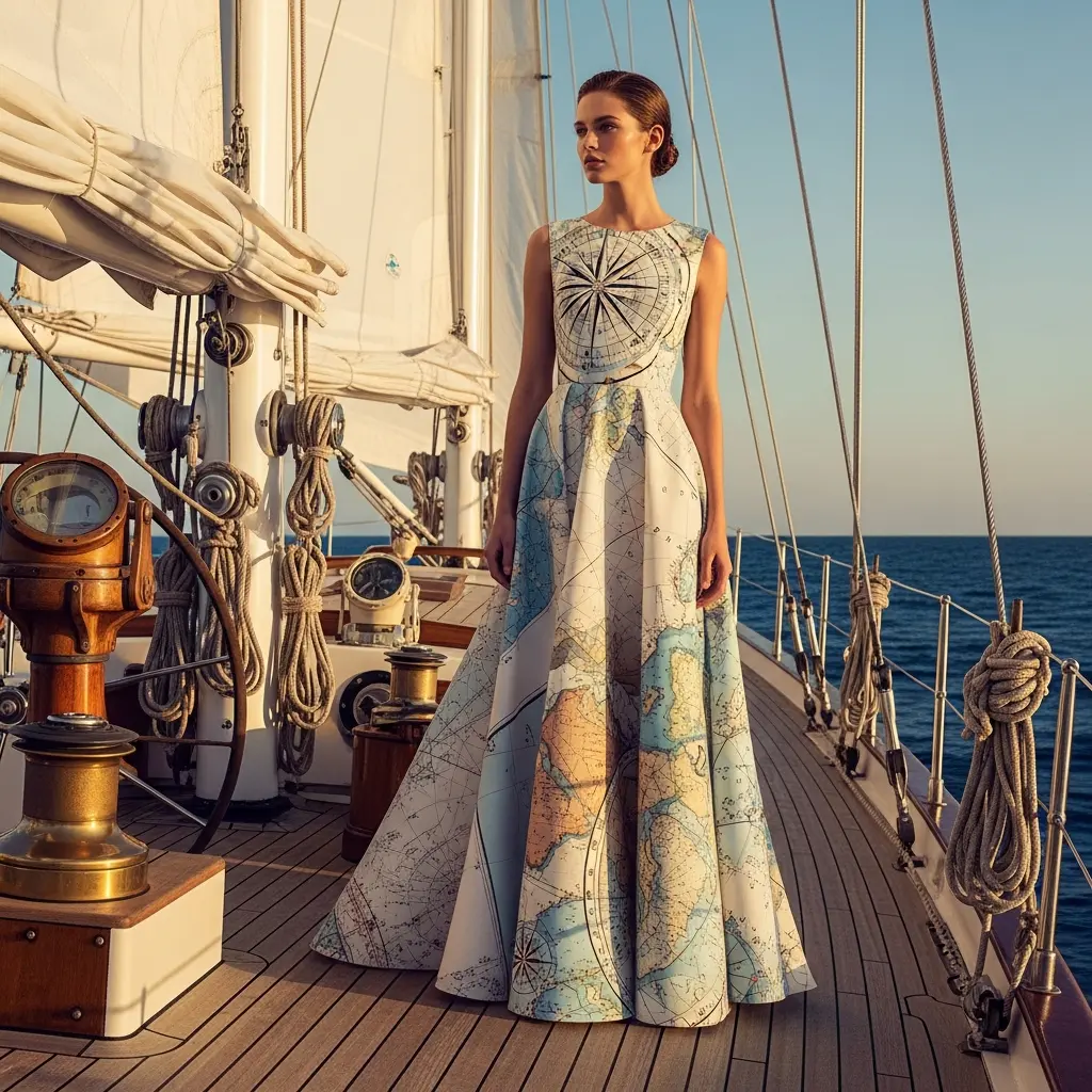 Nautischer Vintage-Chic auf antiker Jacht