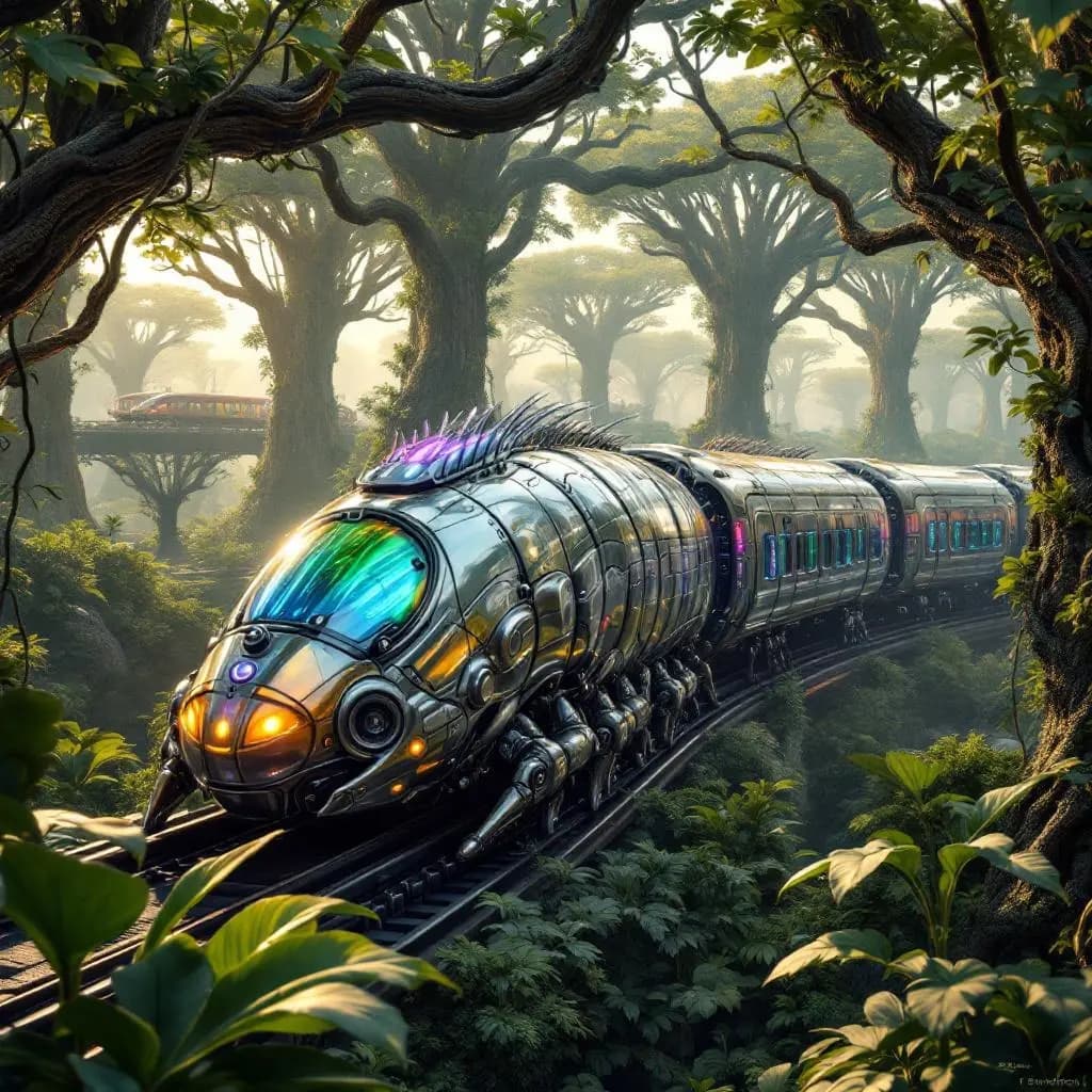 Biotechnische Raupen-Züge im Stahldschungel