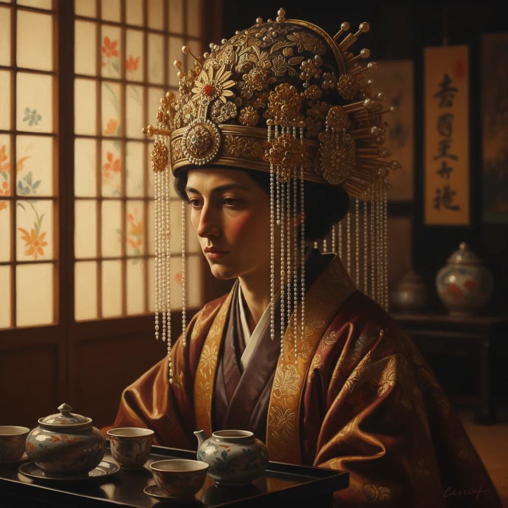 Renaissance-Portrait im Teehaus