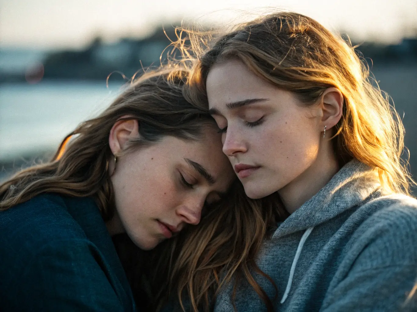 Tröstender Moment zwischen Freundinnen