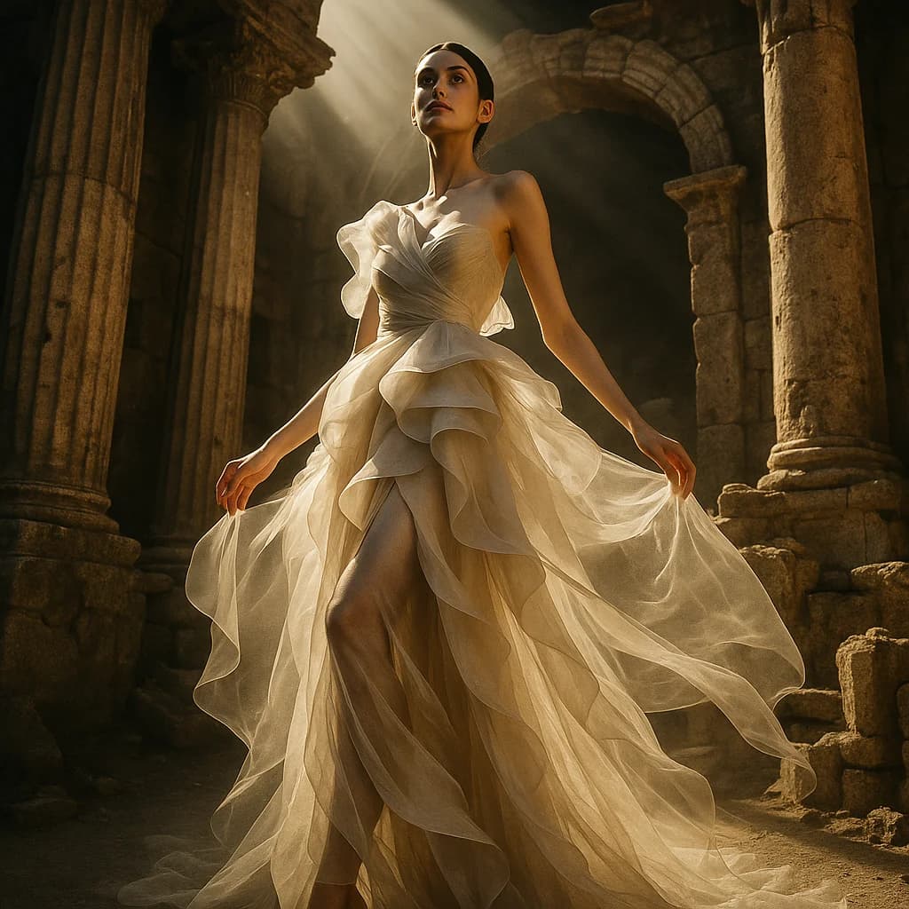 Haute Couture zwischen antiken Ruinen