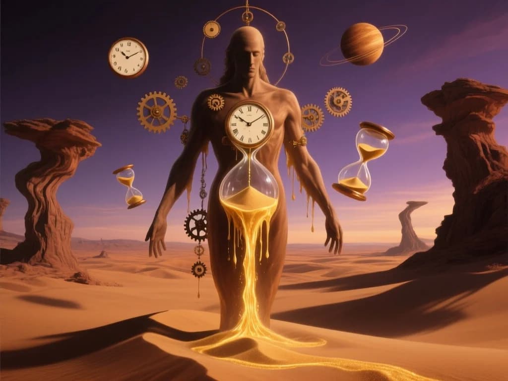Surrealer Zeitgott in Dalí-Manier