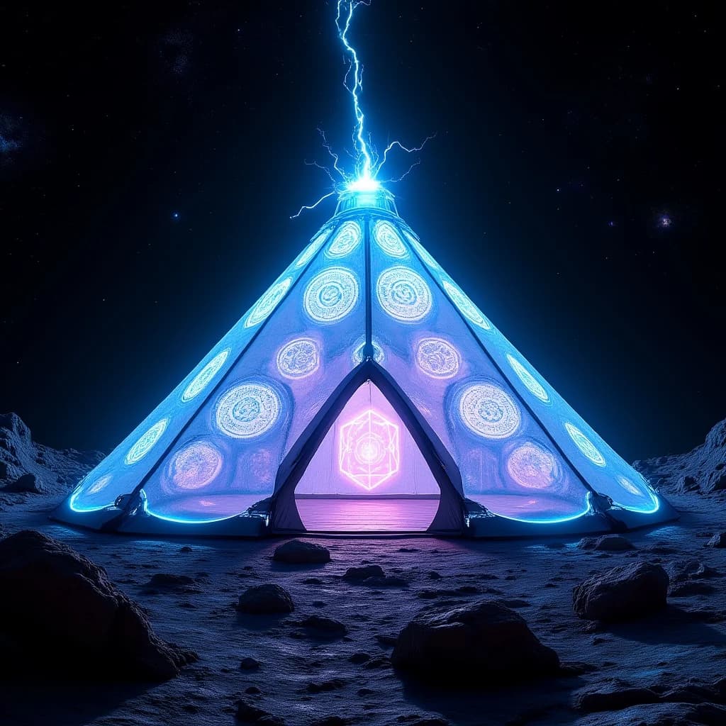 Nomaden-Energiezelt im Asteroidengürtel