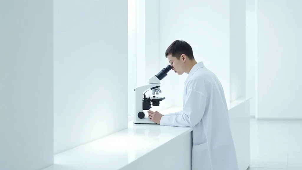 Forscher im sterilen Labor