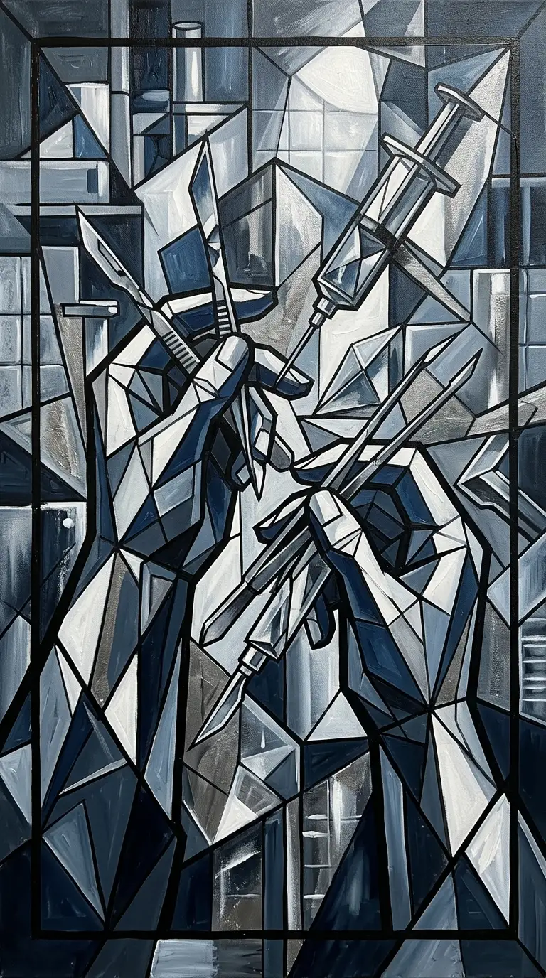 Kubistische Medizinische Präzision