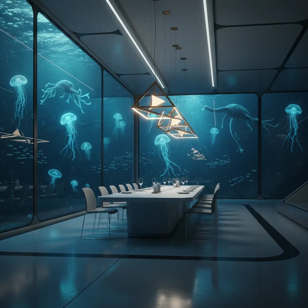 Dinner in der Tiefseebasis