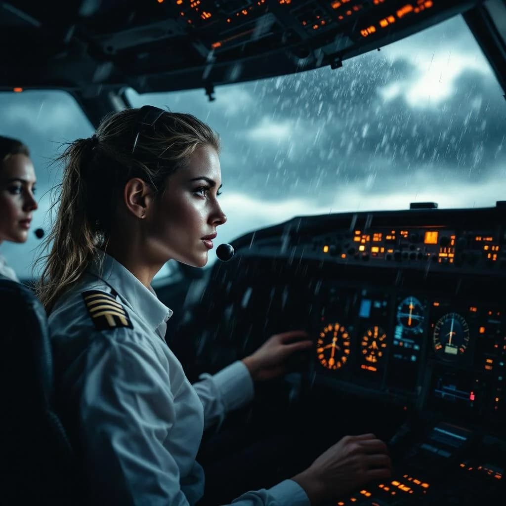 Pilotinnen im Sturm meistern Turbulenzen