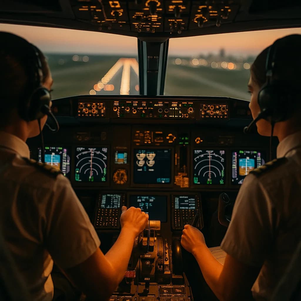 Pilotinnen im Landeanflug
