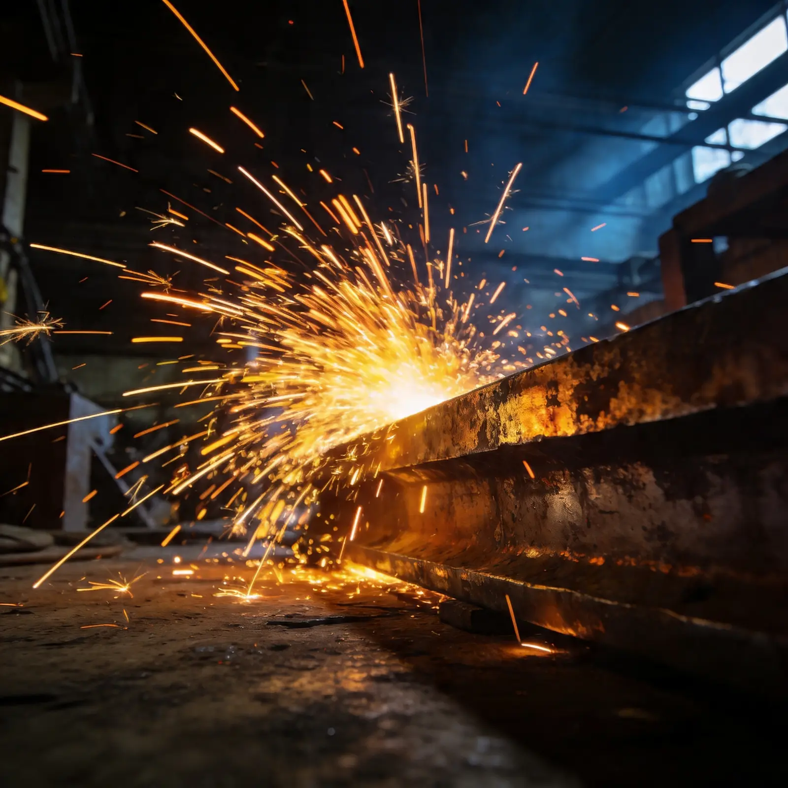 Funkenregen in der Werkstatt